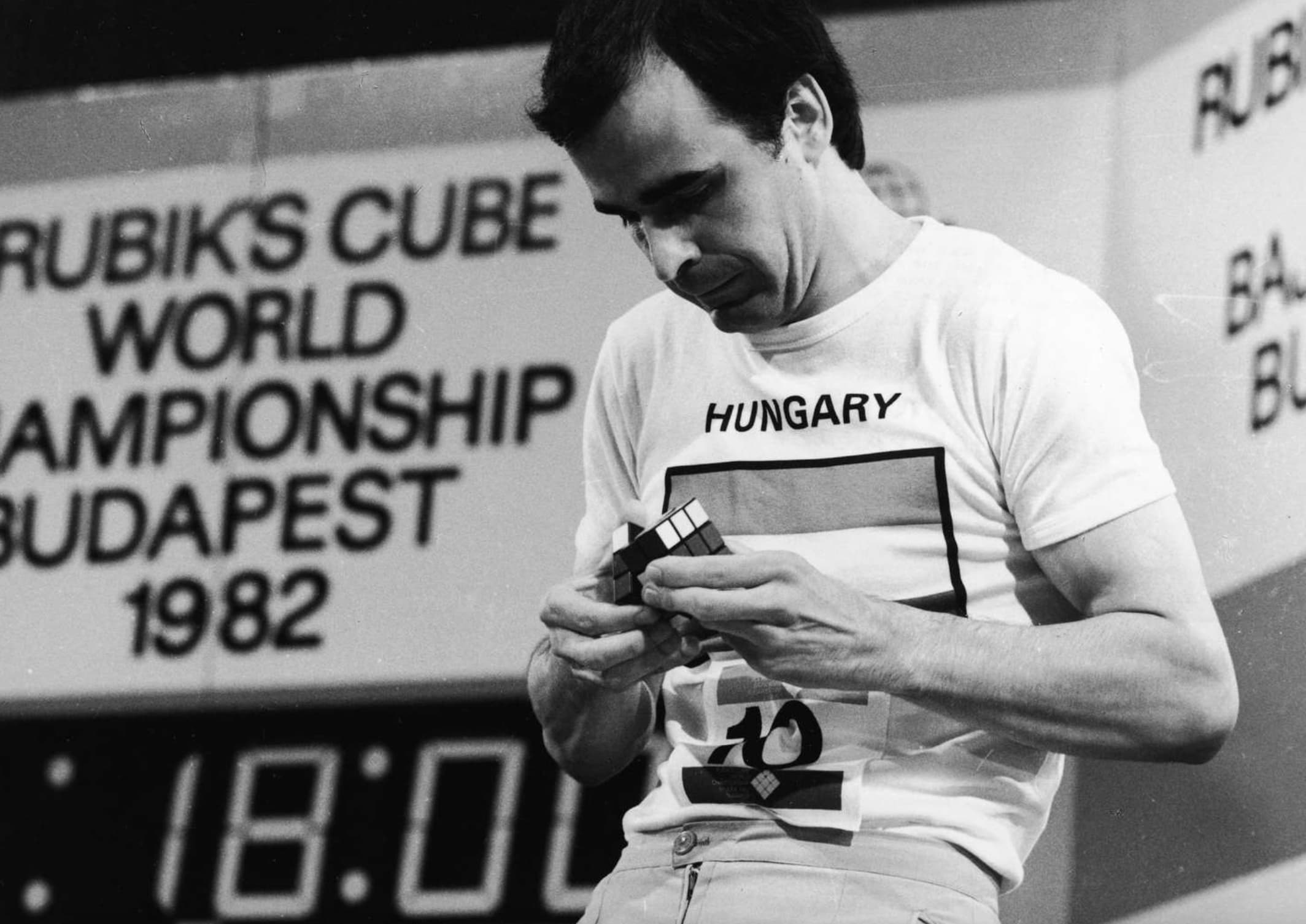 rubiks cube 1980s - Rubik'S Cube World Ampionship Budapest 1982 Rub Hungary Ba B